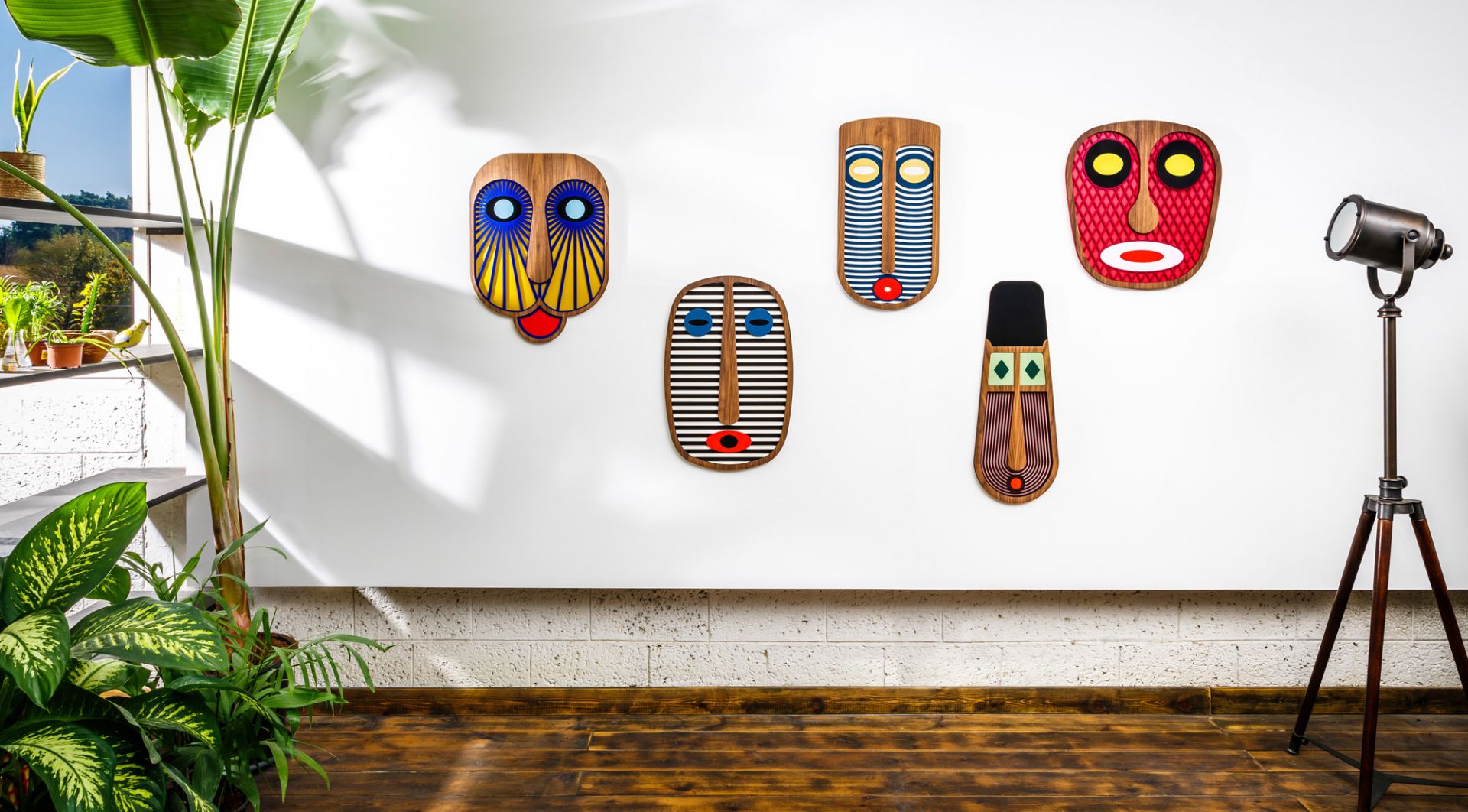 Modern African Mask #4 Wandschmuck Umasqu EINZELSTÜCK
