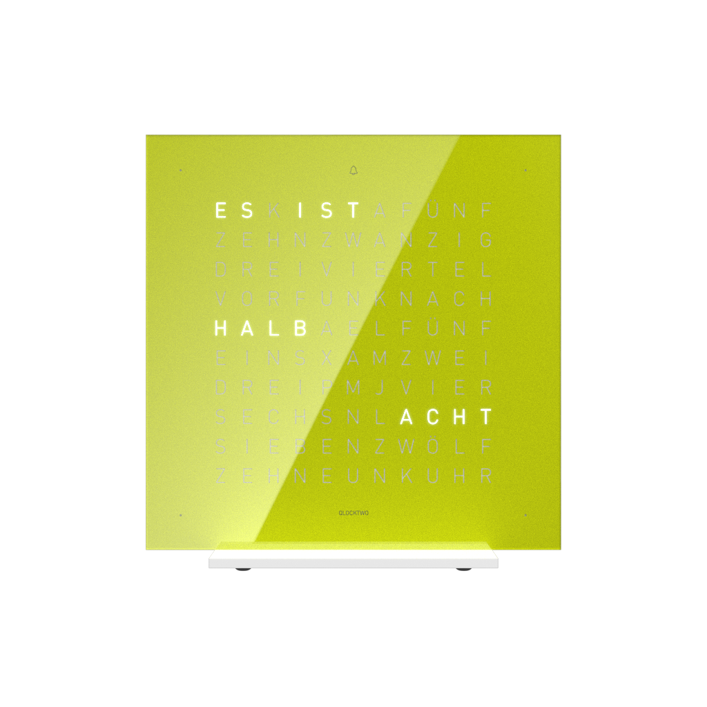 Earth 13.5 Pure Edition Tischuhr / Zeitobjekt Deutsch QLOCKTWO