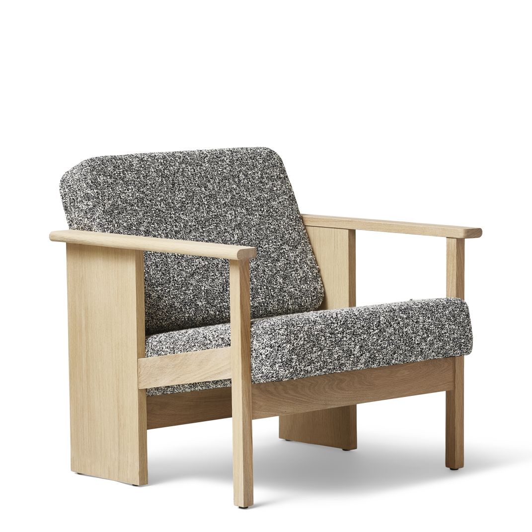 Block Lounge Sessel weiß geölt Form & Refine 