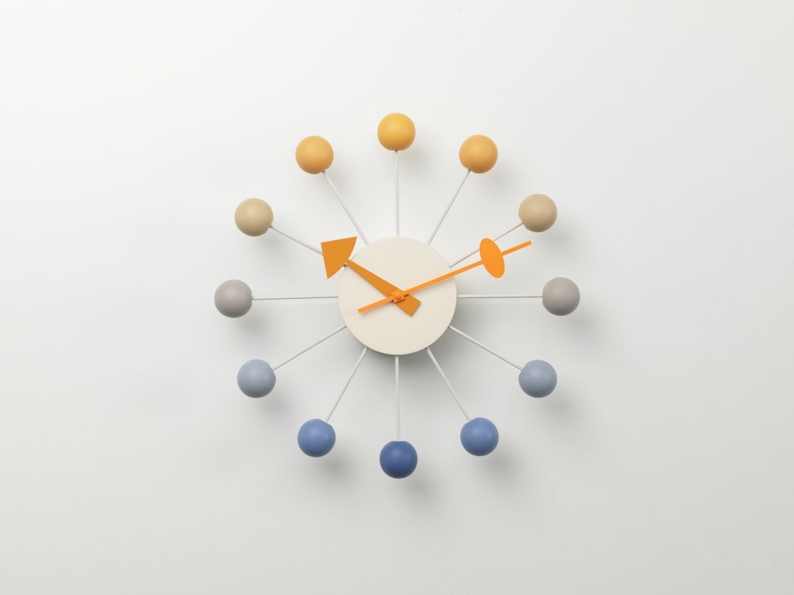 Ball Clock Wanduhr Sunrise Vitra LIMITED EDITION  