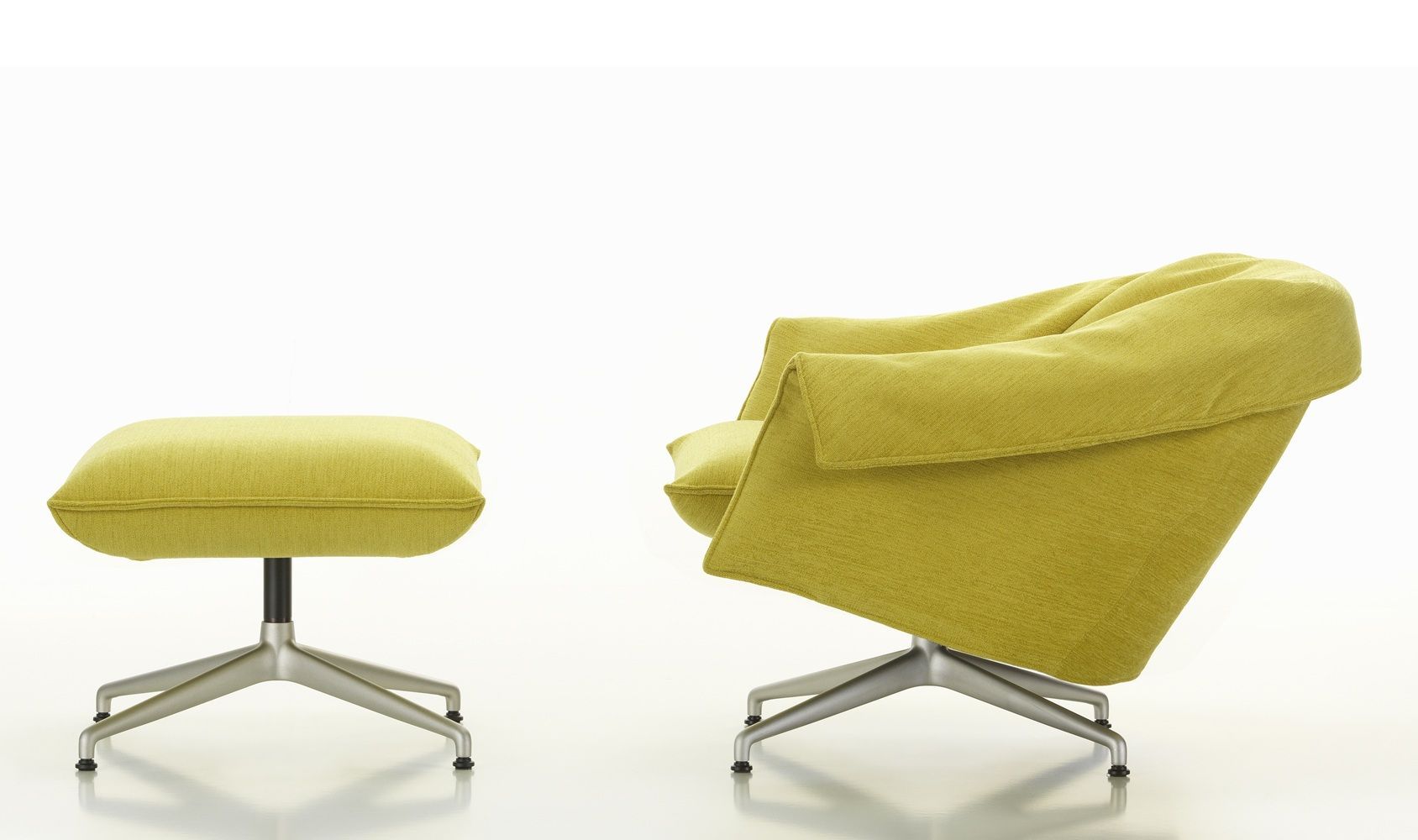 Bascule Lowback Sessel mit Ottoman Vitra