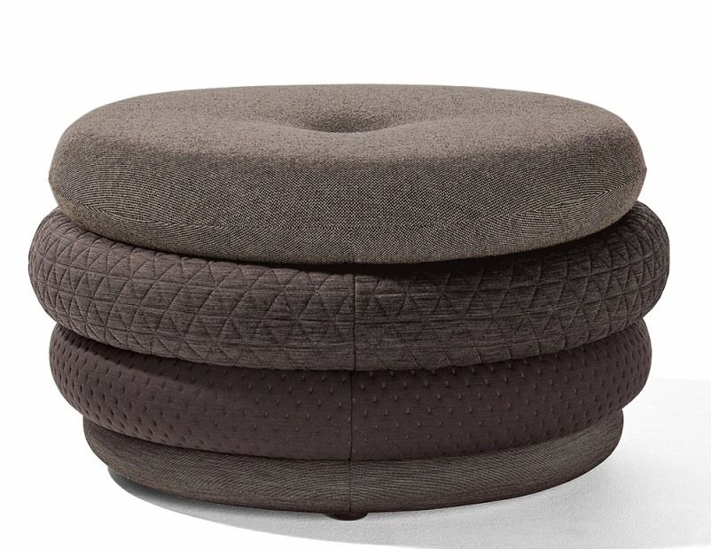 Fat Tom Pouf Lounge - Hocker ohne Beine Richard Lampert Braun