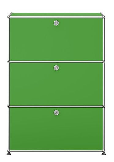 USM Haller Highboard mit 3 Klappen – QUICK SHIP - grün