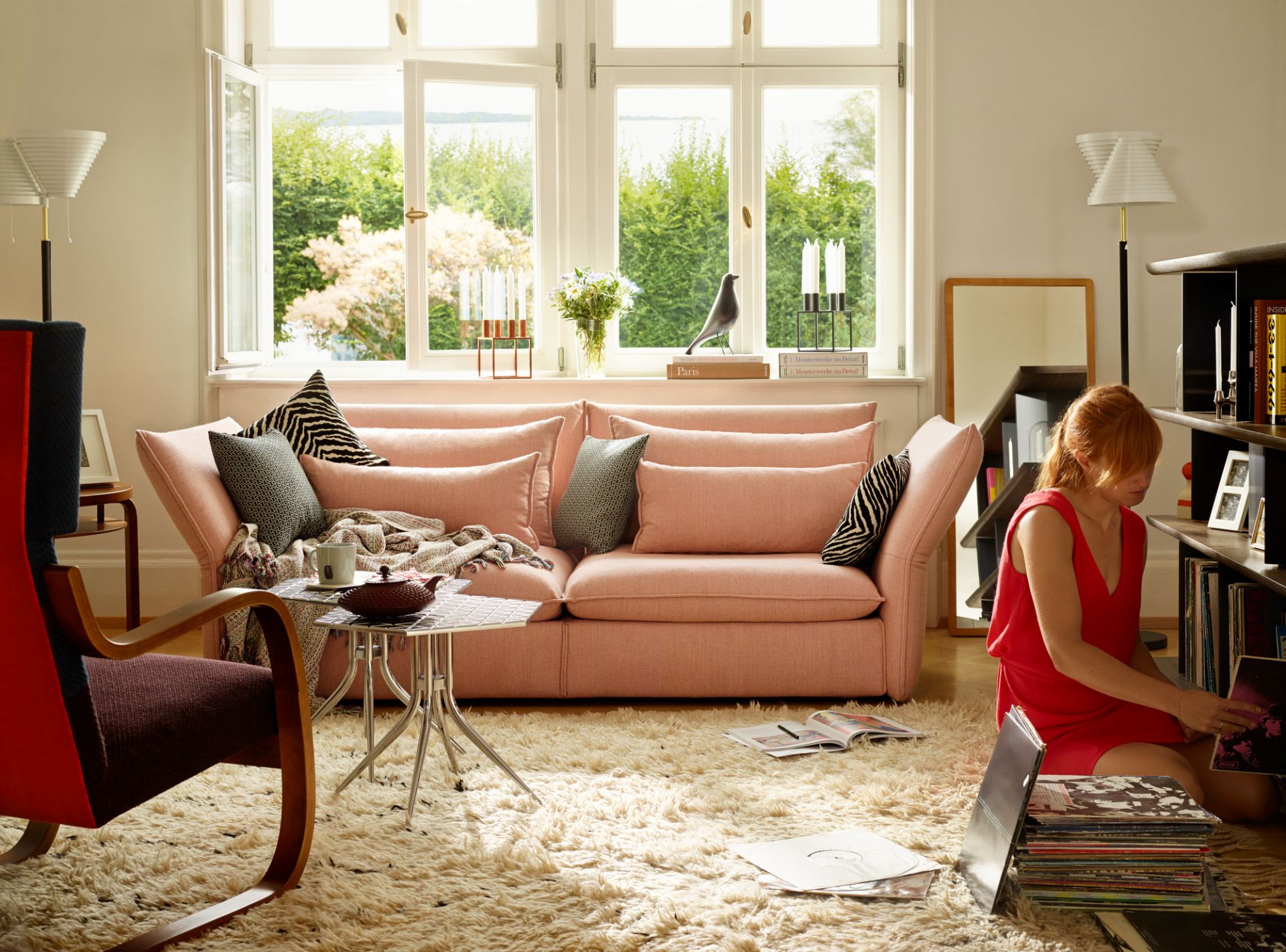 Mariposa 2-Sitzer Sofa Goldbraun Vitra
