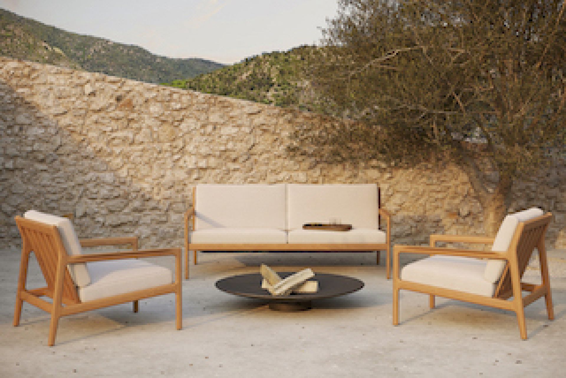 Jack Outdoor 2-/ 3 Sitzer Sofa Teak Ethnicraft
