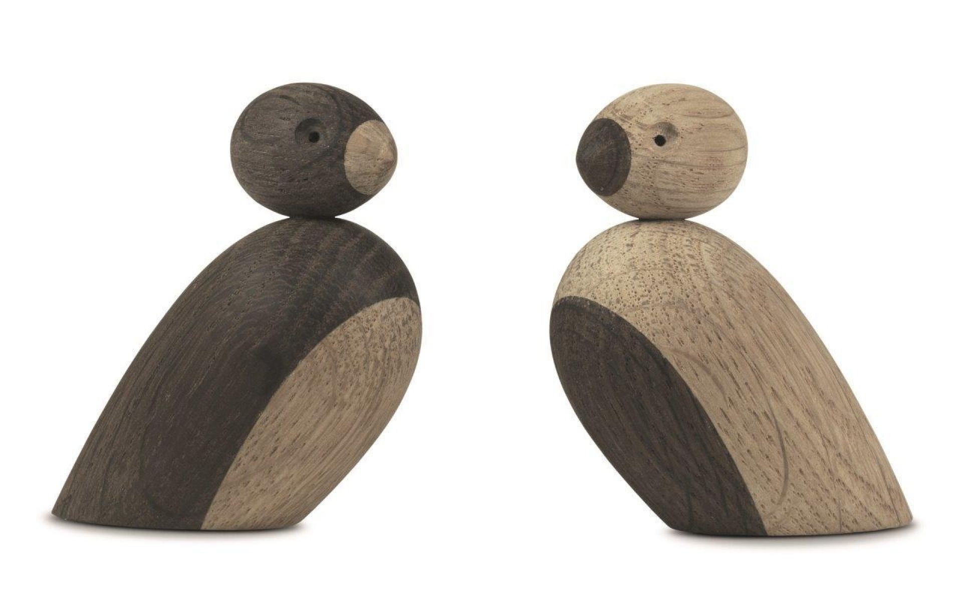 Spatzenpärchen Holzfiguren Kay Bojesen EINZELSTÜCK