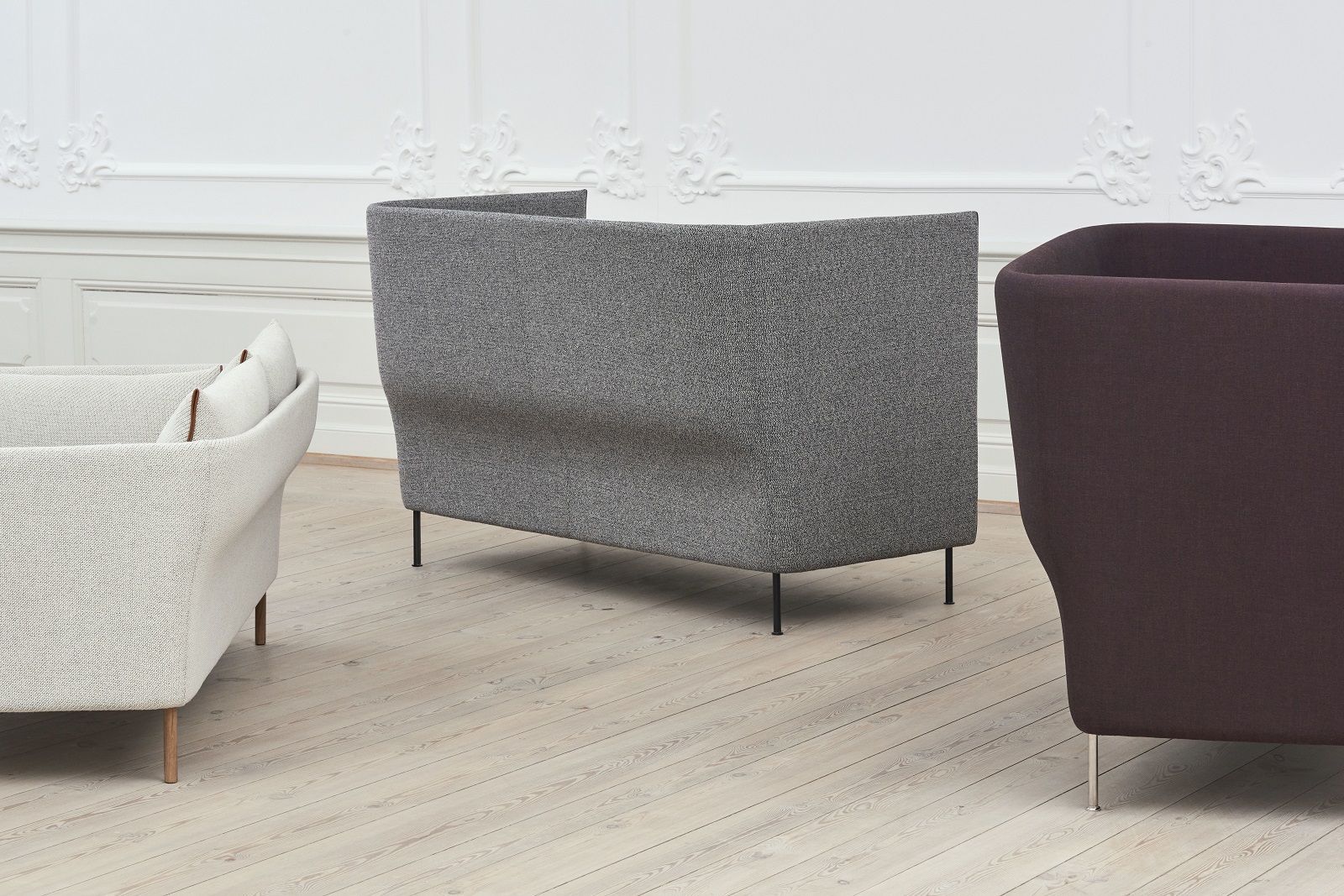 Silhouette Sofa 3-Sitzer High back Hay 