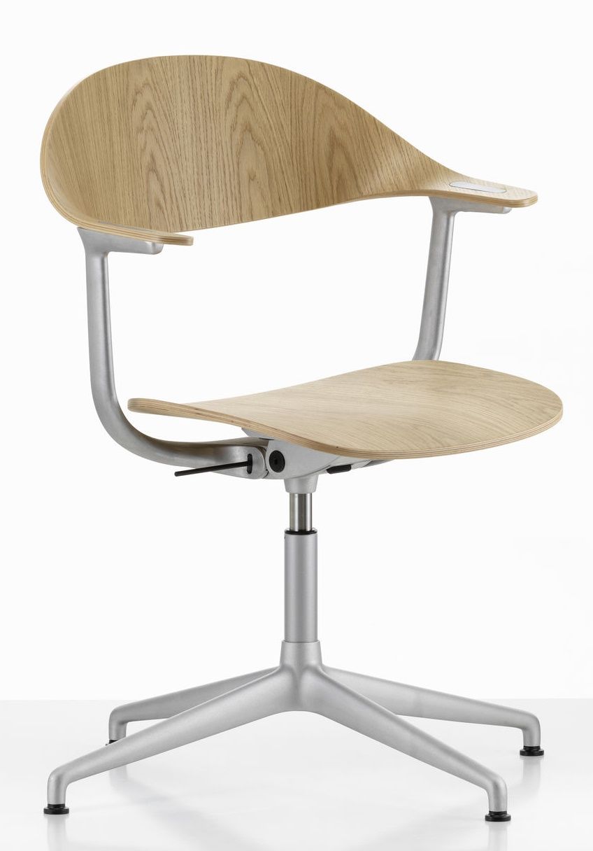 Mynt Rücken und Sitz Plywood Bürodrehstuhl Vitra