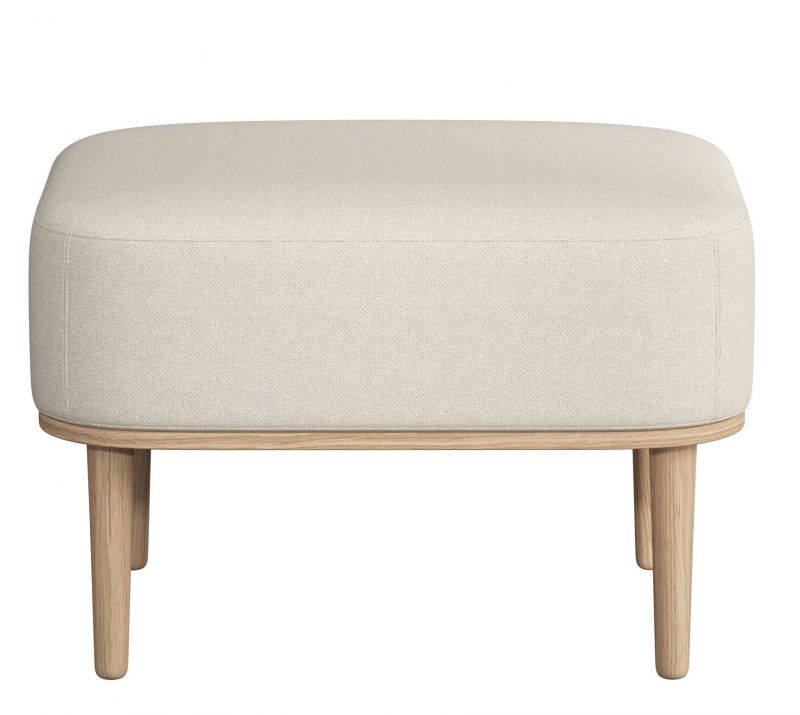 Serena Pouf Ottoman Eiche natur novoform Sweet Vanilla Sweet Vanilla