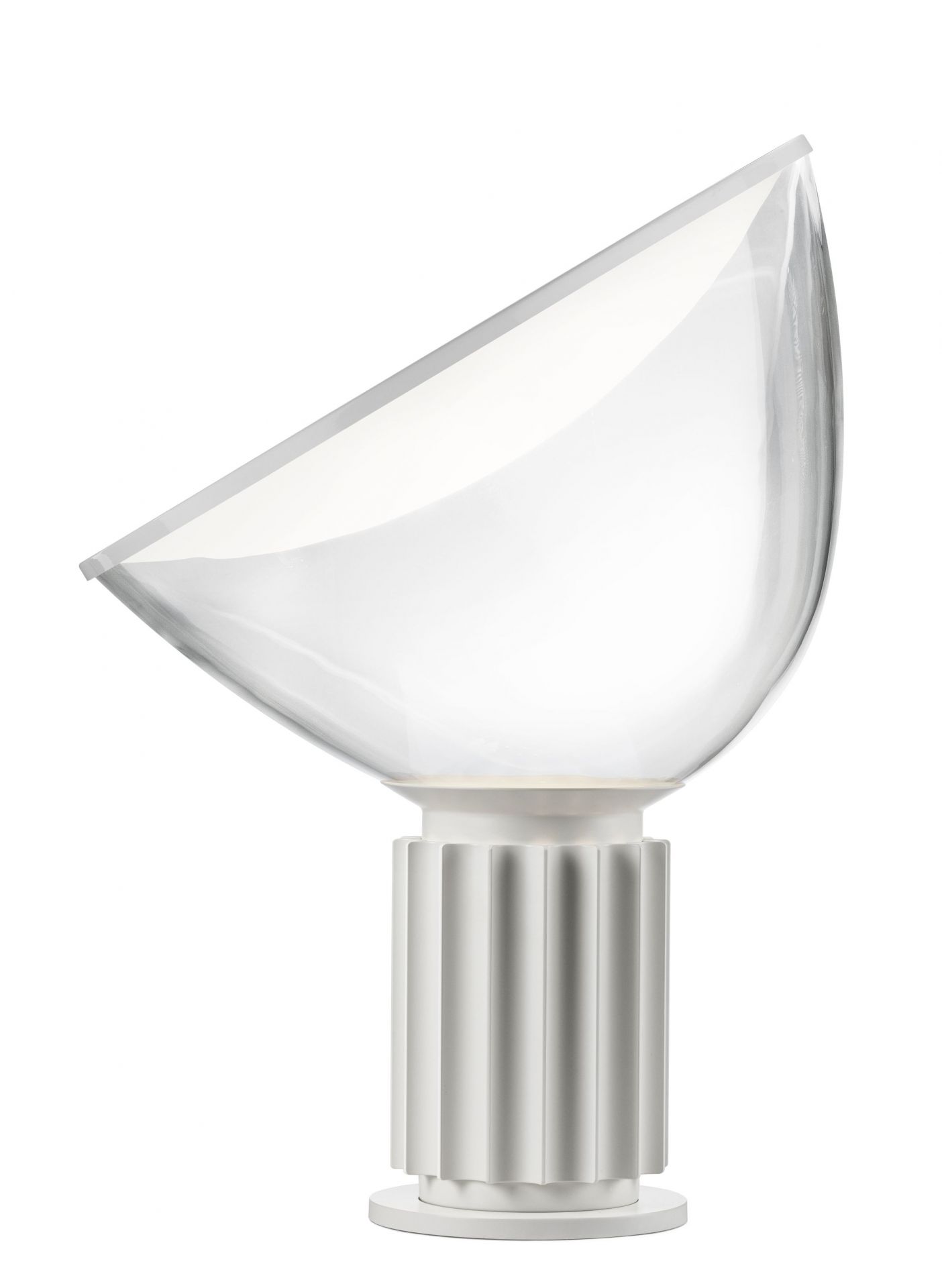 Taccia LED Glass Weiß matt Table lamp Tischleuchte Flos 