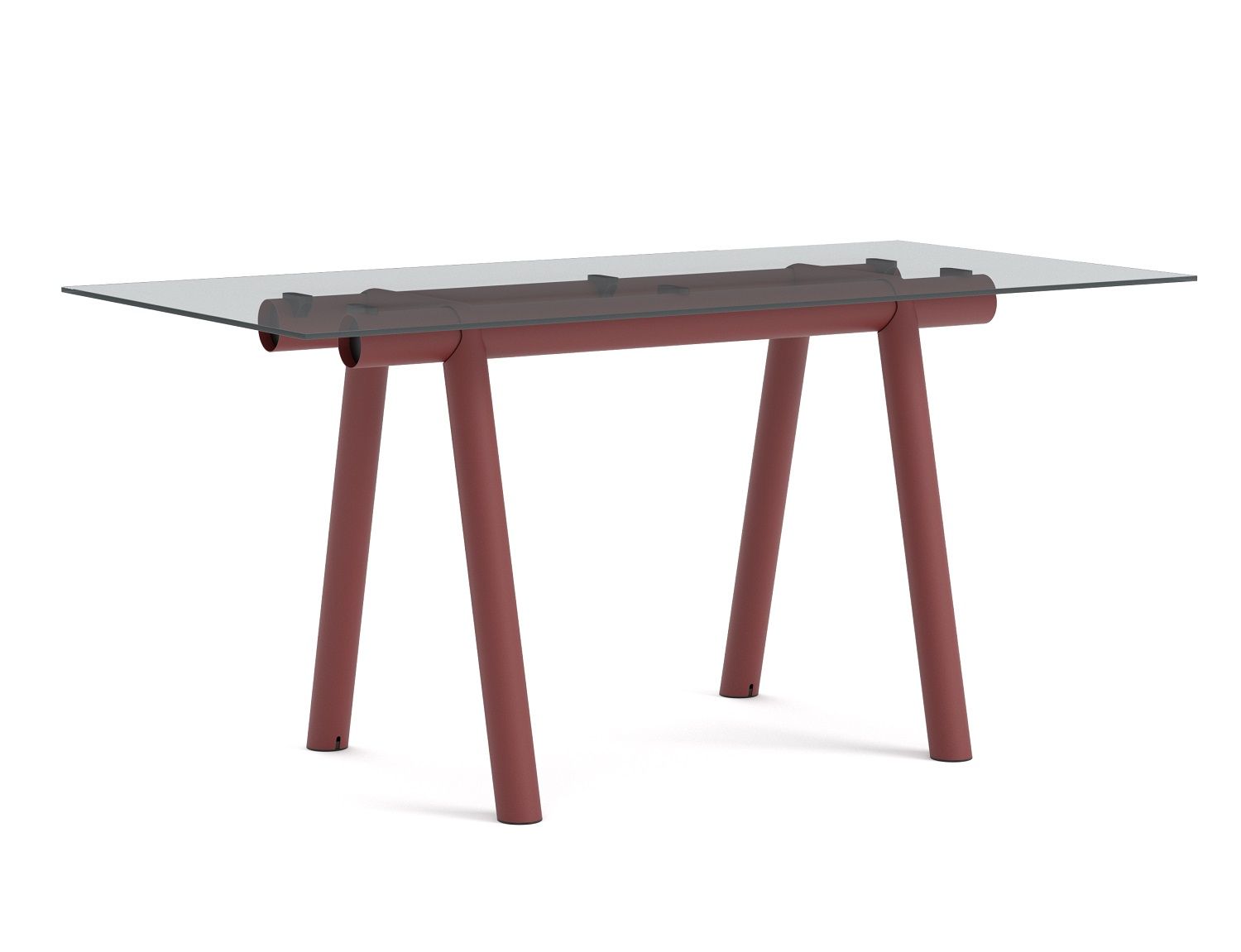 Boa Table Tisch / Konferenztisch Tischplatte aus Glas Hay 