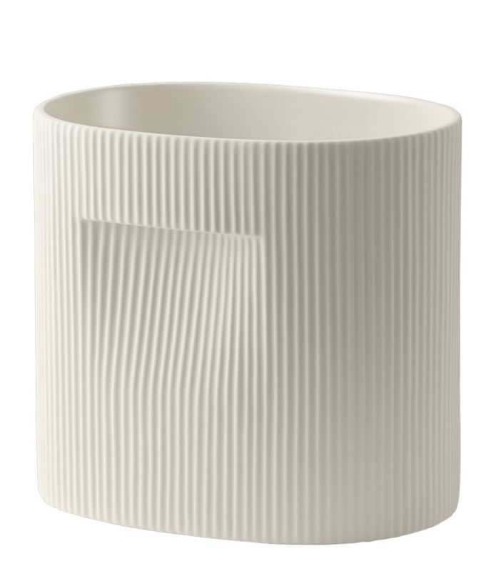 Ridge Planter Blumentopf Muuto Off-white H 24 cm