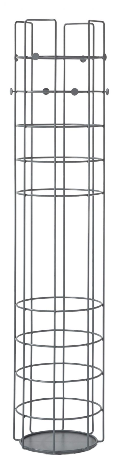 Bazar Garderobe von Richard Lampert in Basaltgrau: Moderne Standgarderobe aus Metall.