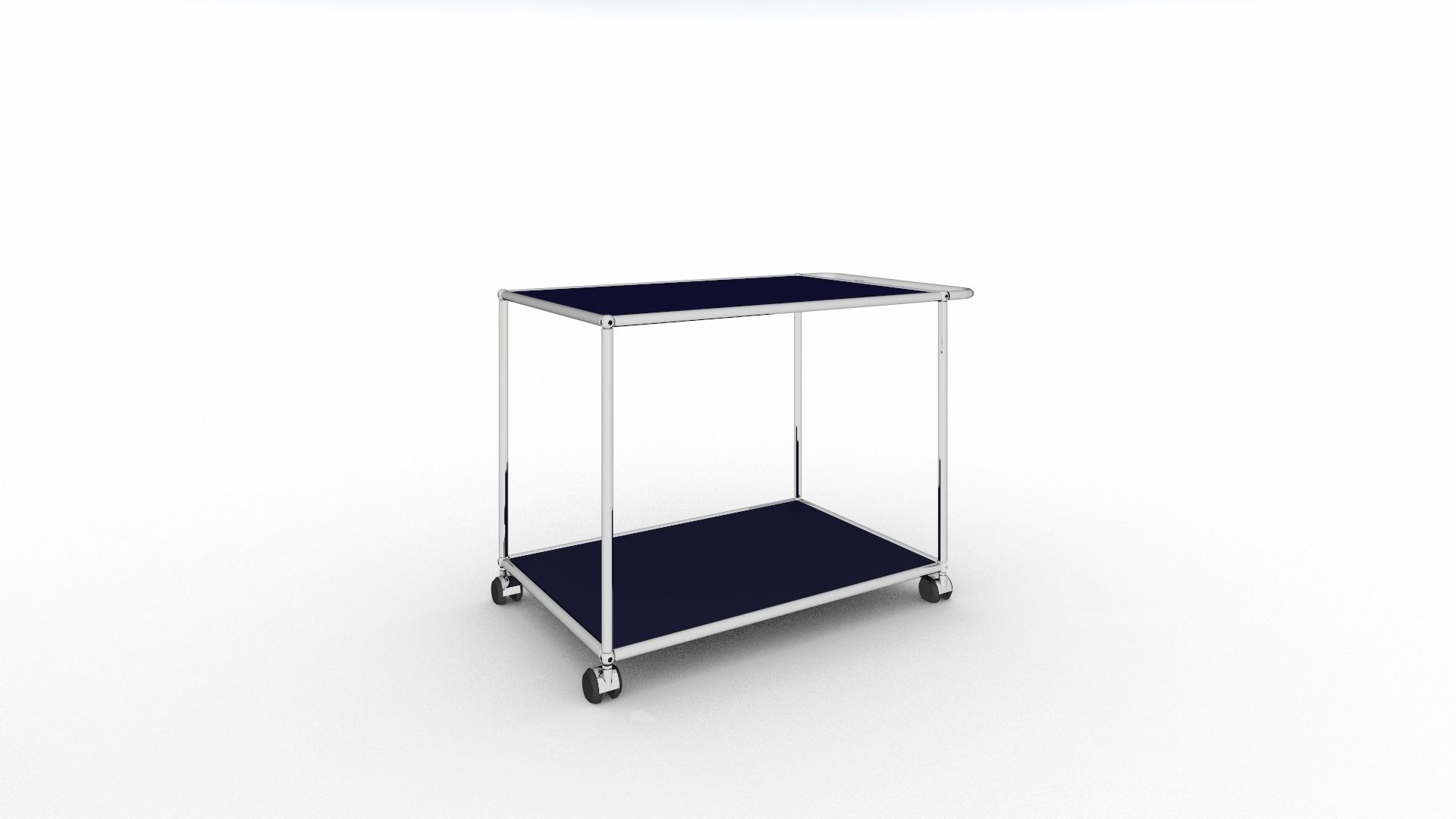 USM Haller Servierwagen mit Rollen stahlblau