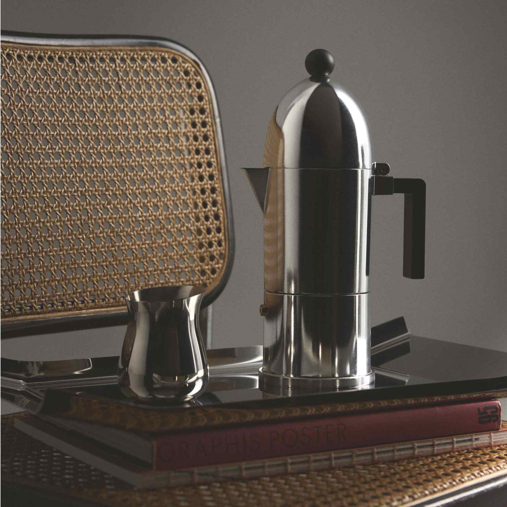La Cupola 9095/6BFM Espressokocher Schwarz Alessi