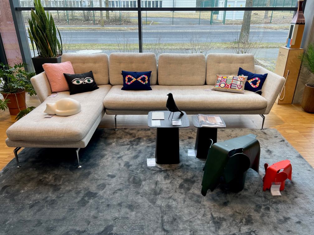 Suita Sofa 3 Sitzer offen mit Suita Chaise Longue klein Vitra AUSSTELLUNGSSTÜCK