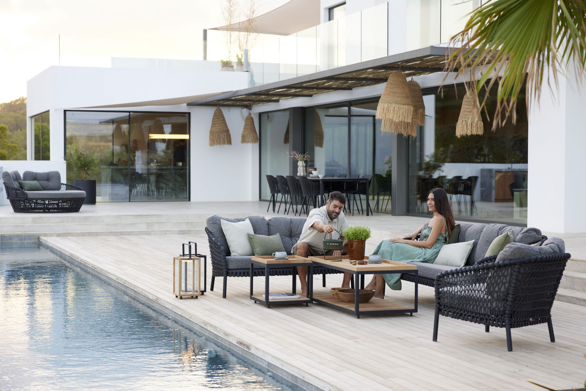 Ocean Large 3-Sitzer Sofa Cane-Line