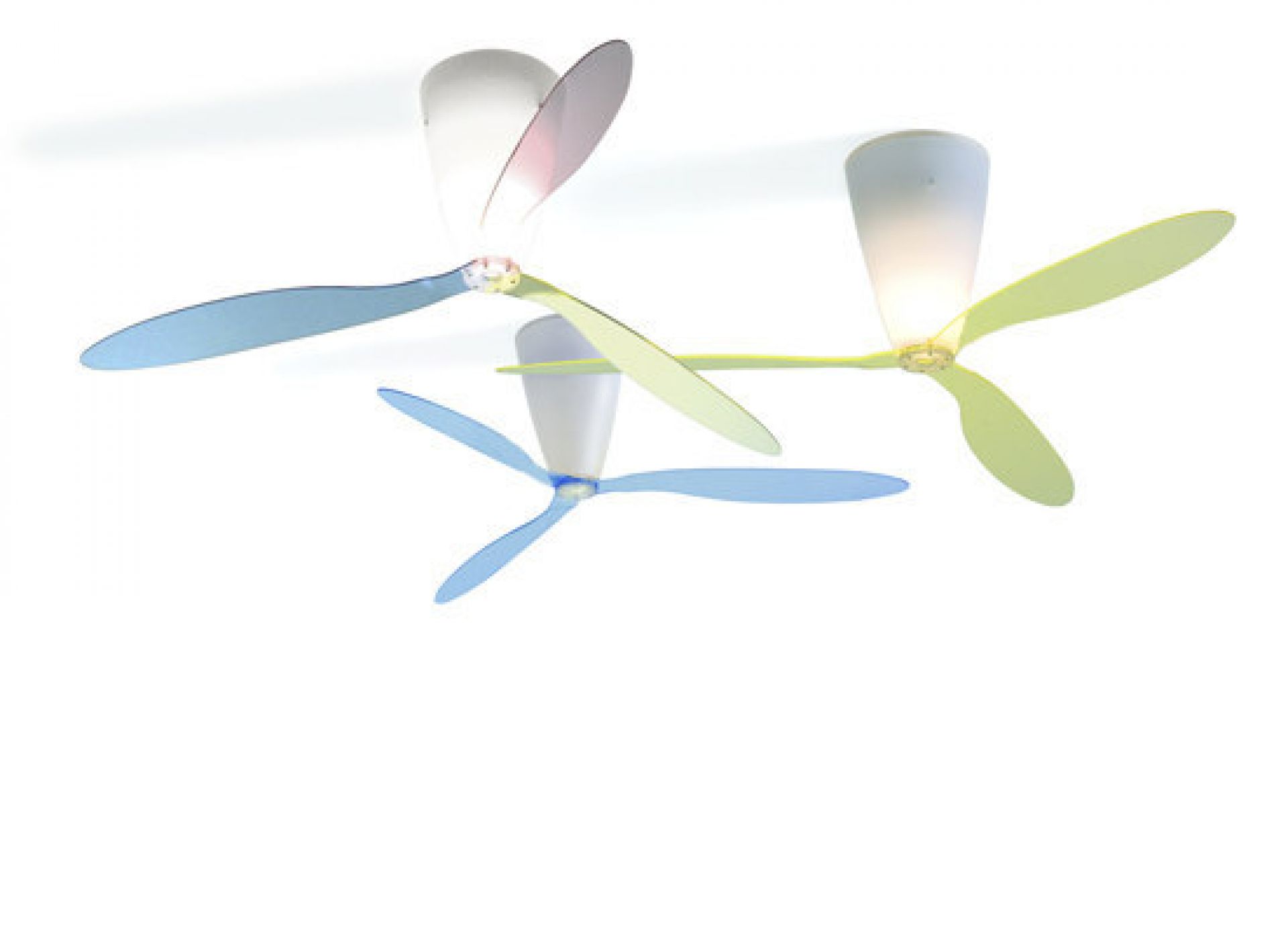 Blow D28 Deckenleuchte und Ventilator Luceplan