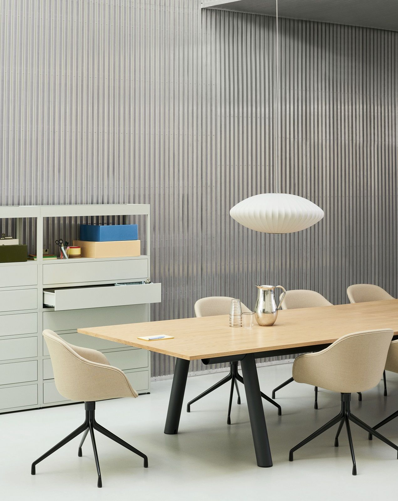 Boa Table Tisch / Konferenztisch B 350 x T 128 x H 75 cm Hay  