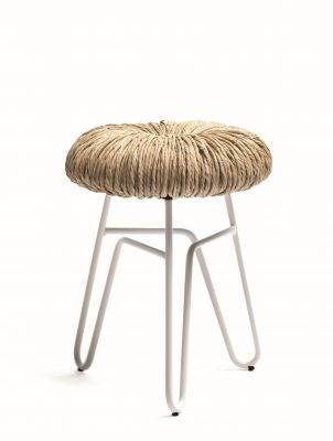 Donut Hocker weiß H45cm Mogg