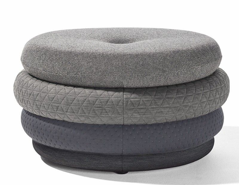 Fat Tom Pouf Lounge - Hocker ohne Beine Richard Lampert Grau