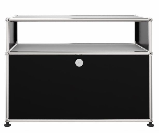 USM Haller Beistellmöbel mit 1 Schublade graphitschwarz