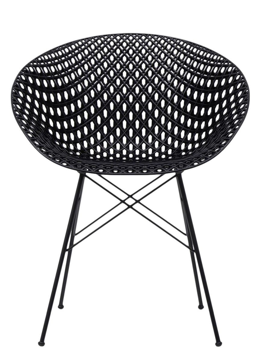 Smatrik Outdoor Stuhl Kartell Schwarz