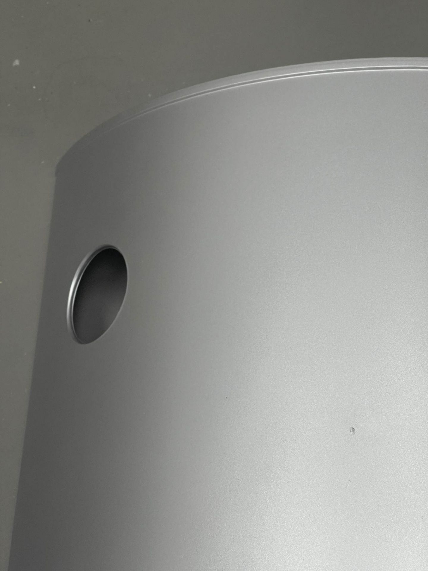 Componibili 4955 - rundes Element hoch SILBER Kartell MÄNGELEXEMPLAR