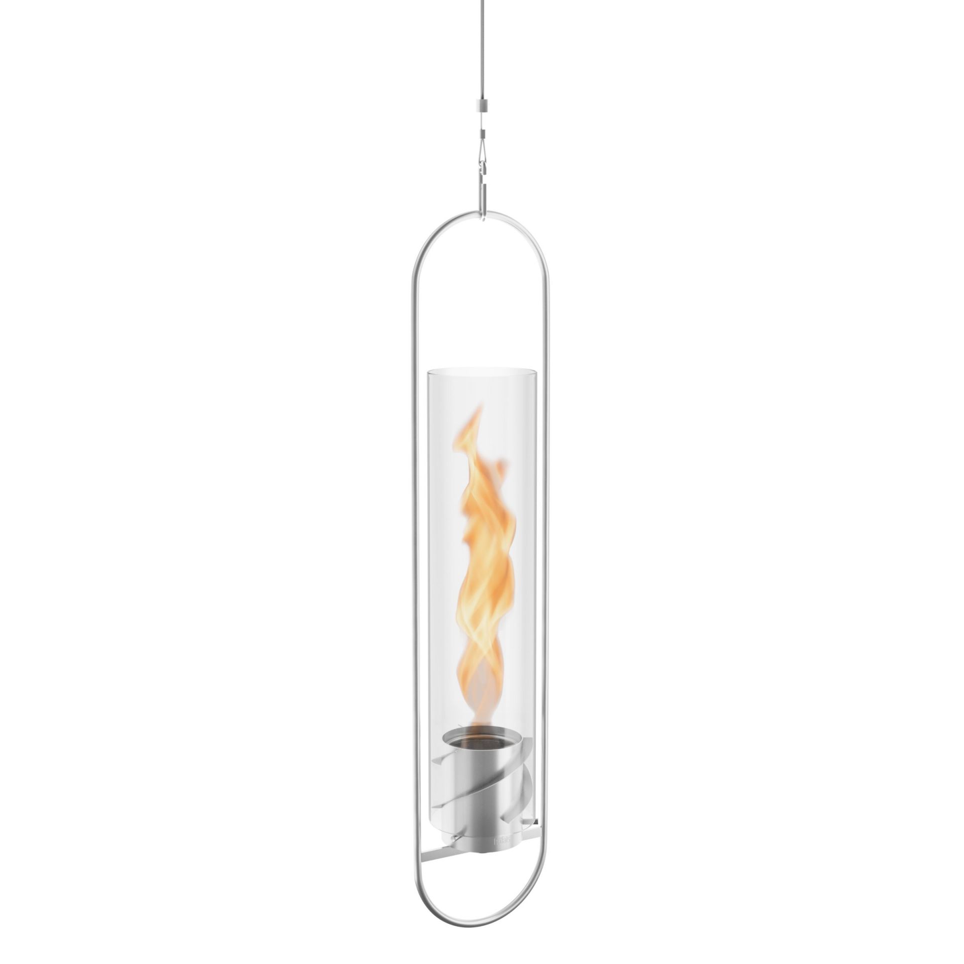 Spin 120 Windlicht/ Hängefeuer silber höfats EINZELSTÜCK