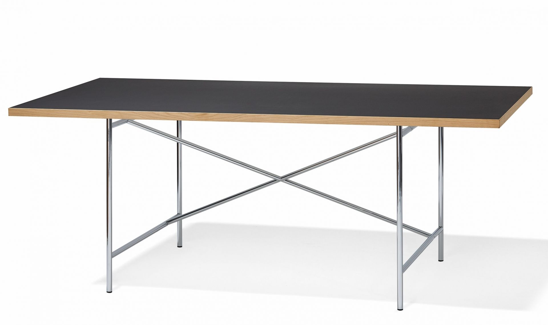 Tischplatten Eiermann Linoleum Richard Lampert Nero 120x80 cm
