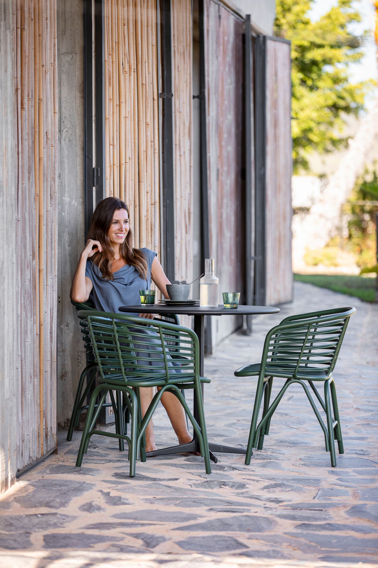 Blend Outdoor Sessel Cane-Line dunkelgrün