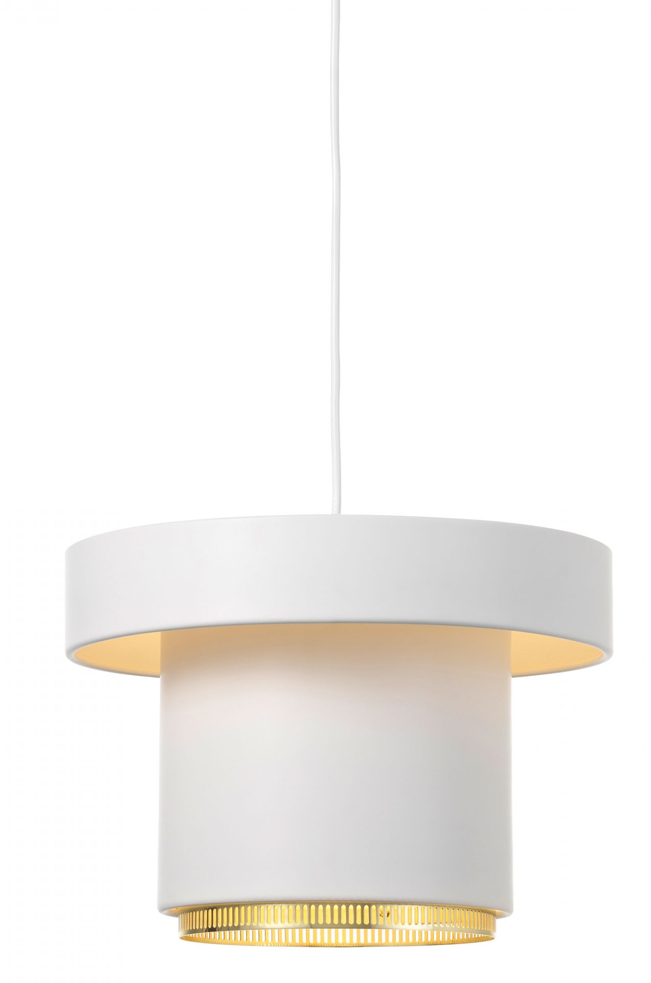 A201 Pendant Light Pendelleuchte Artek Weiss - Messing