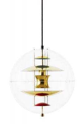 VP Globe Brass Finish Pendelleuchte Verpan