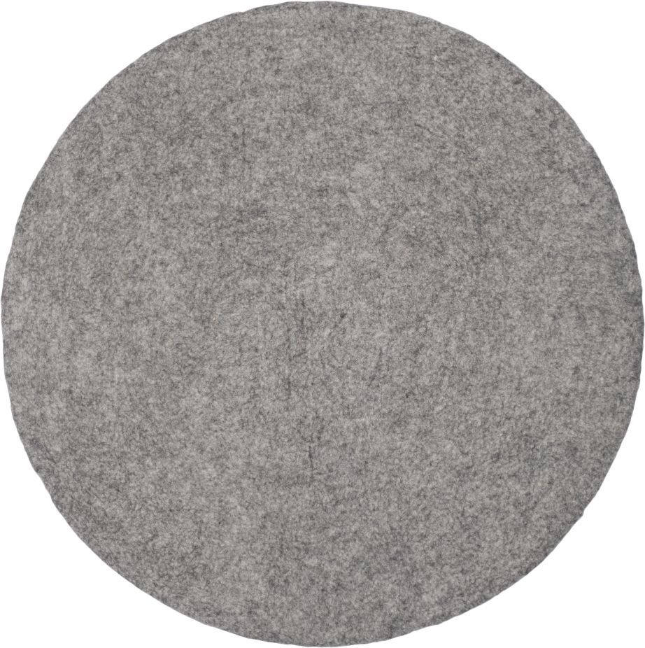 Mono Rund Filzteppich Ø 160 cm myfelt Carl (grau meliert)
