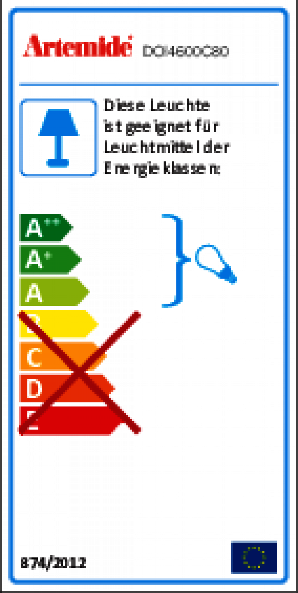 Decompose' Tischleuchte Artemide