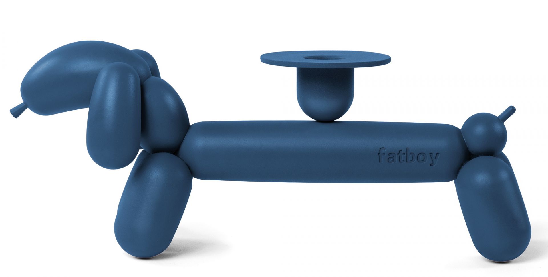 Can-Dog Kerzenhalter Fatboy Grau-blau EINZELSTÜCK