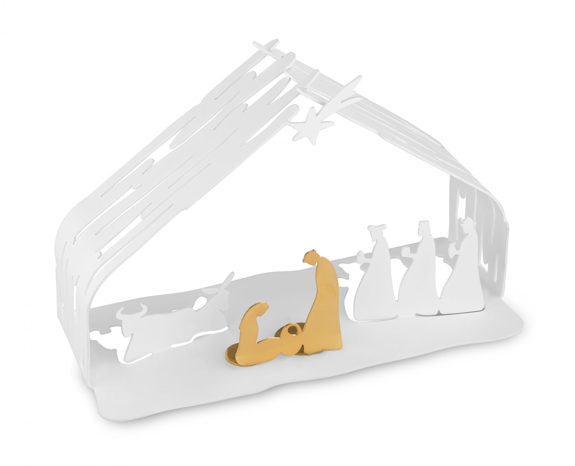 Bark Weihnachtskrippe weiß Alessi EINZELSTÜCK