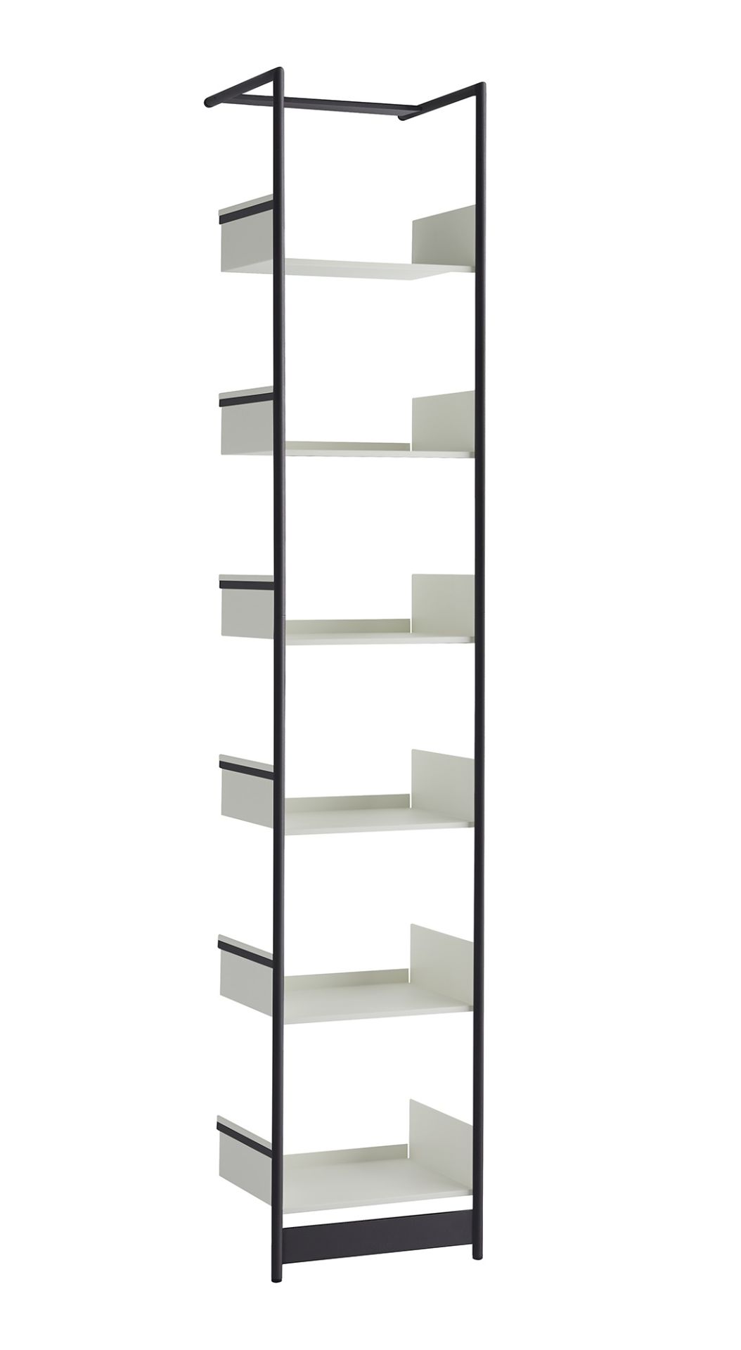 Pool 220 Anlehnregal Mox Gestell schwarz Tablaren weiß