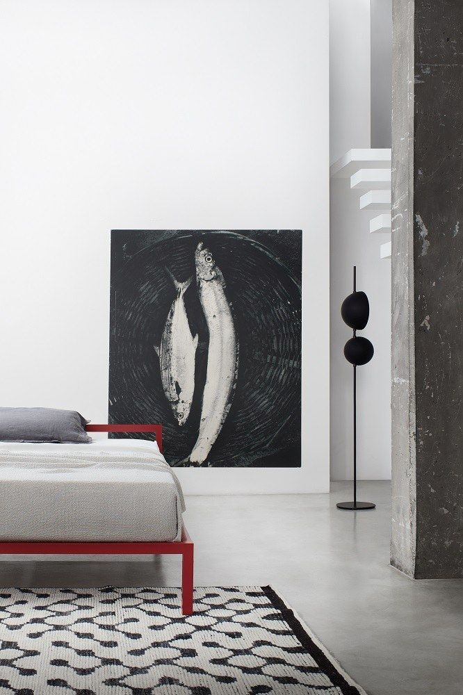 Aluminium Bed Bett lackiert MDF Italia