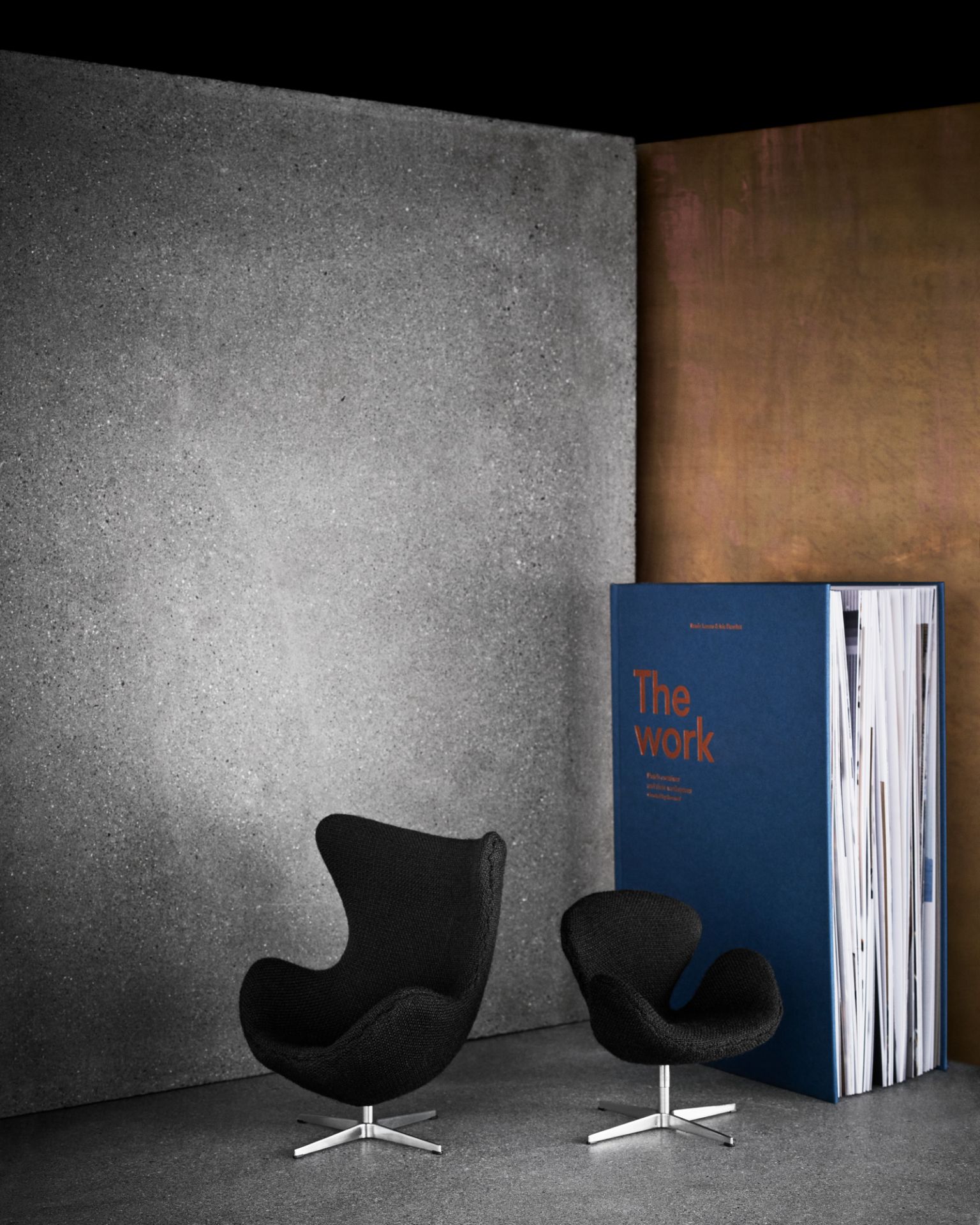 Egg Stuhl Miniatur rot Fritz Hansen