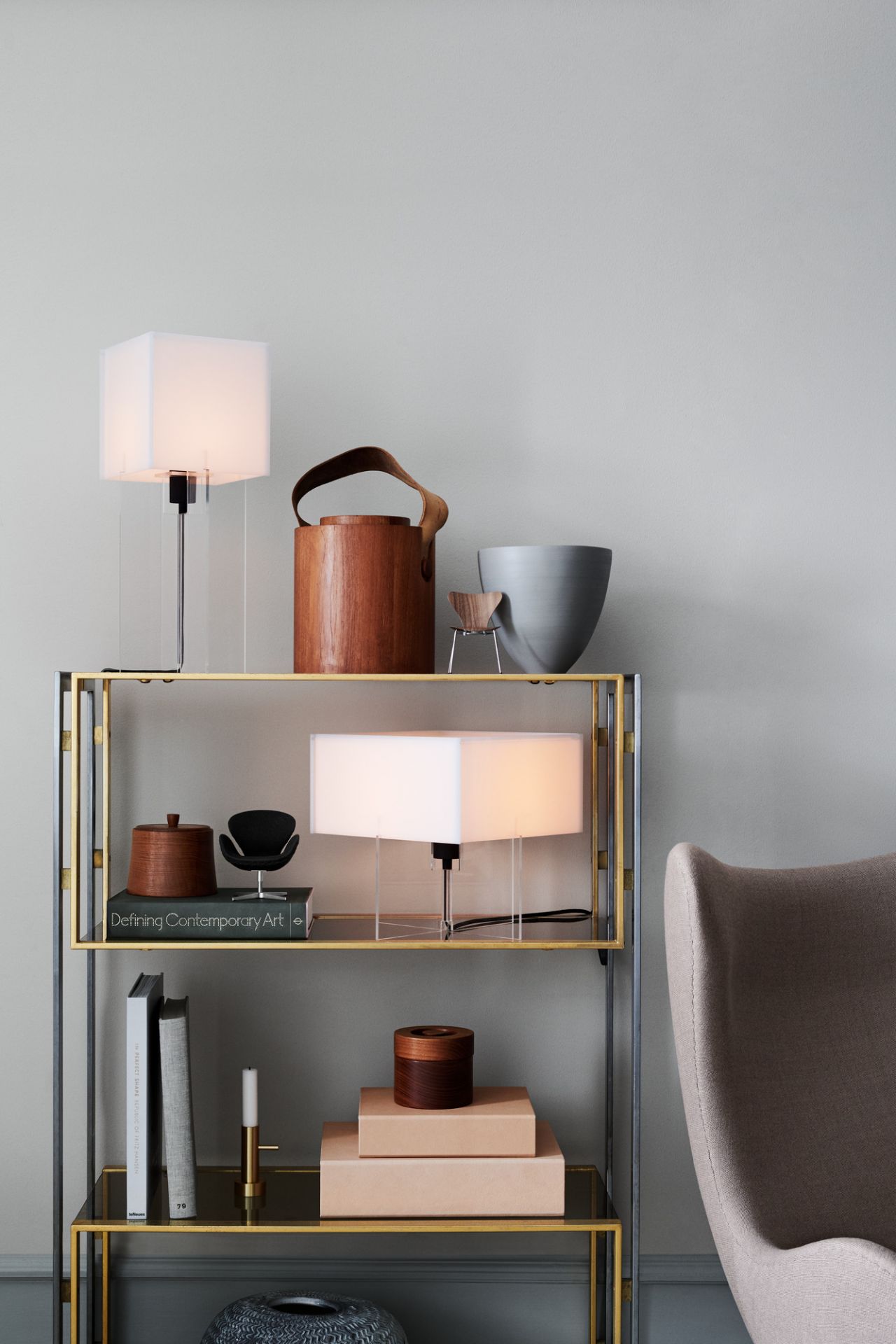 Egg Stuhl Miniatur rot Fritz Hansen