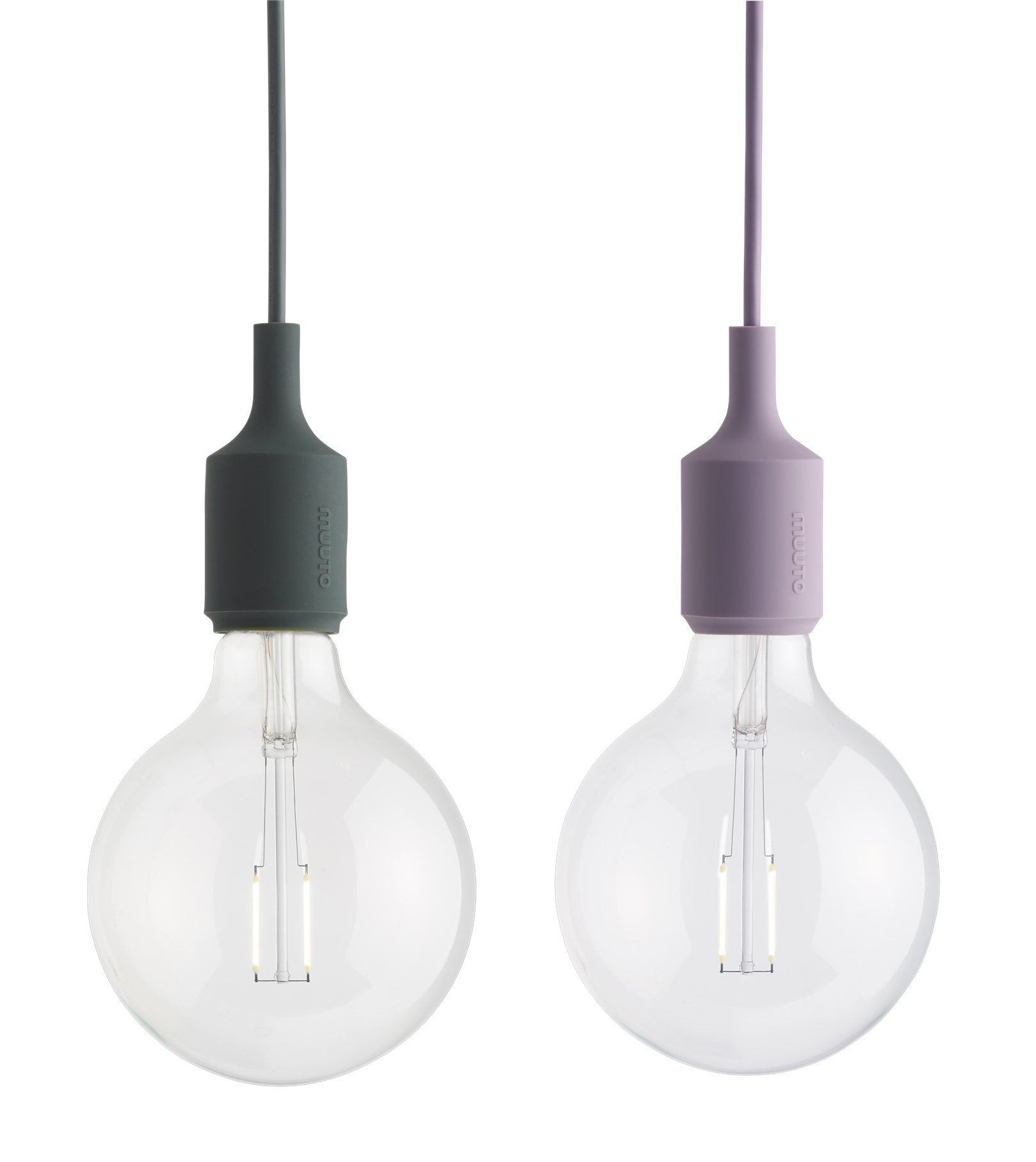 E27 Socket lamp Pendelleuchte Muuto Light blue