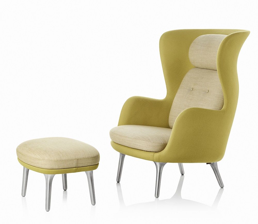 JH11 / JH12 Fußhocker für Ro Sessel Fritz Hansen