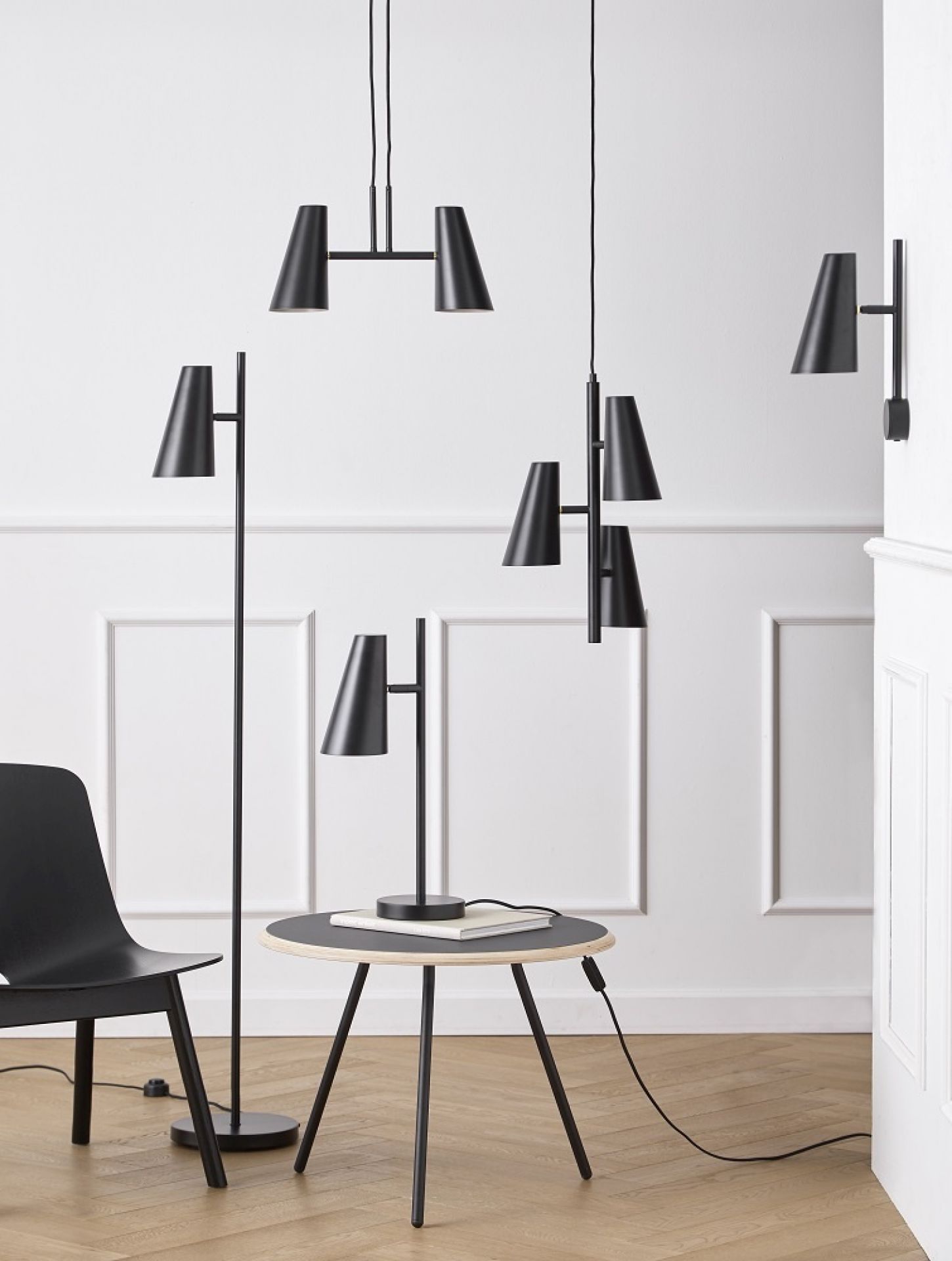 Cono Pendant 3 Shades Pendelleuchte Woud