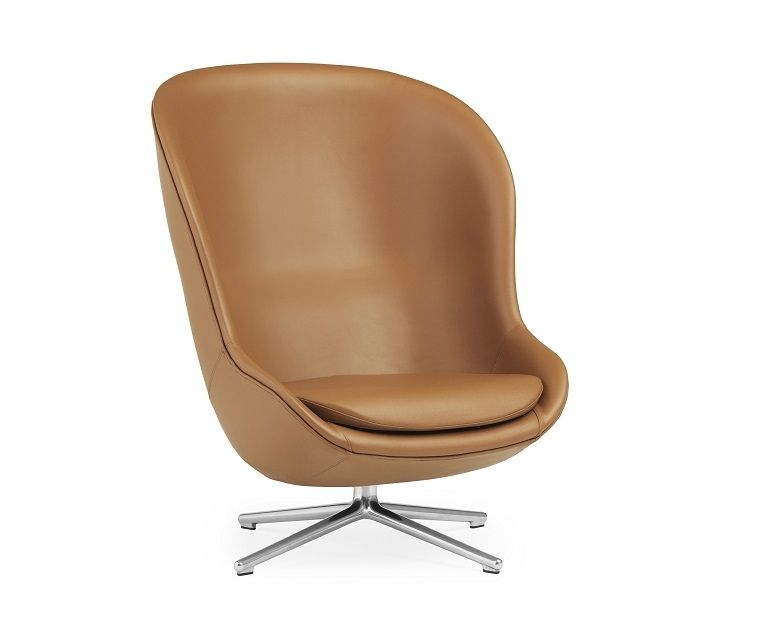 Hyg Lounge Chair High Swivel Sessel mit Drehgestell Normann Copenhagen