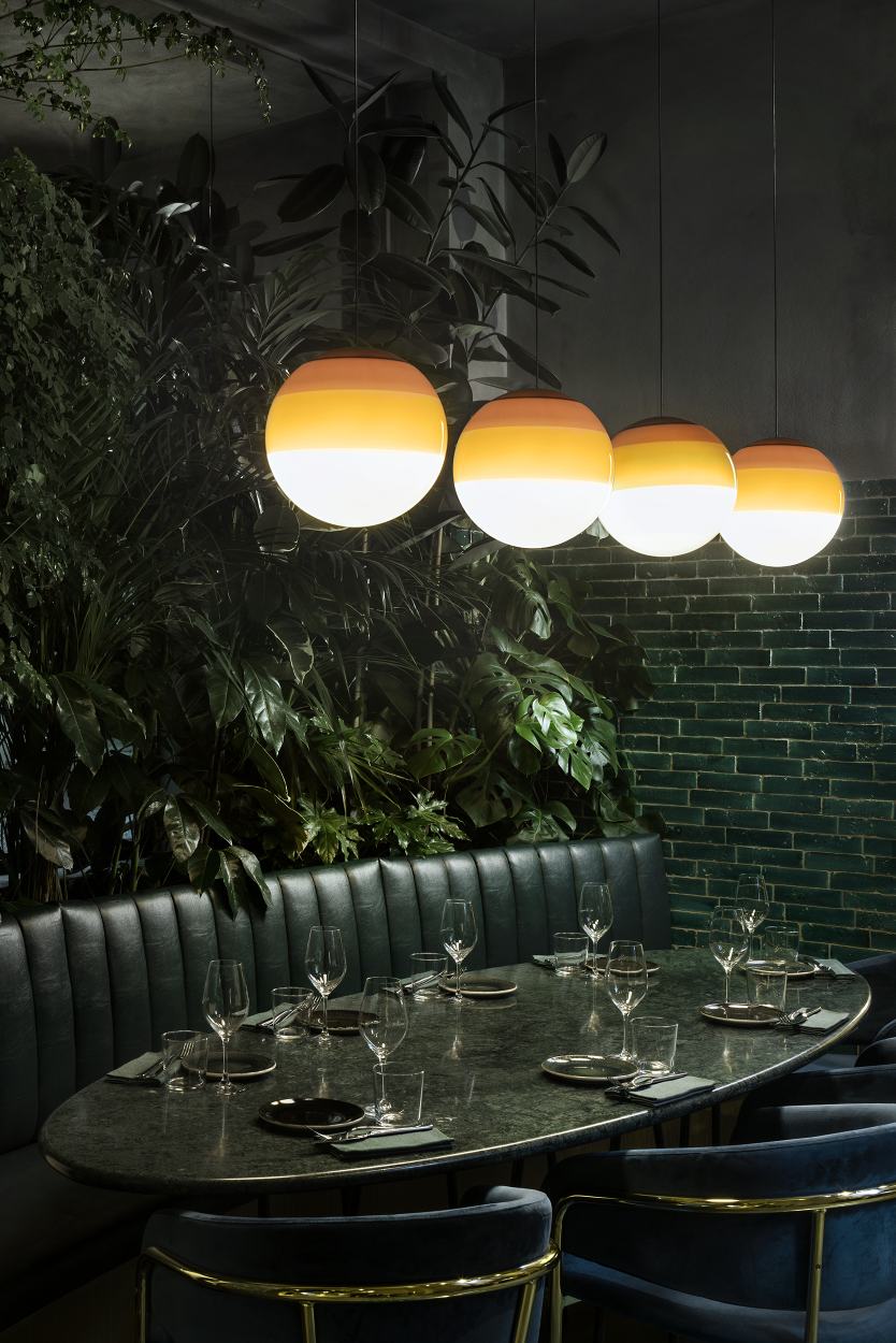 Dipping Light 40 LED Pendelleuchte marset Grün
