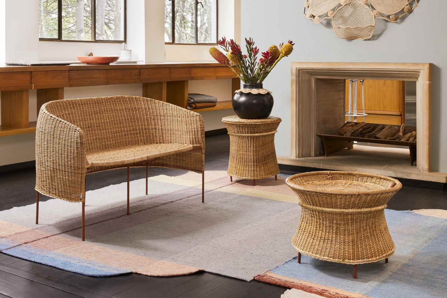 Caribe Natural Tall Side Table Beistelltisch Outdoor ames   