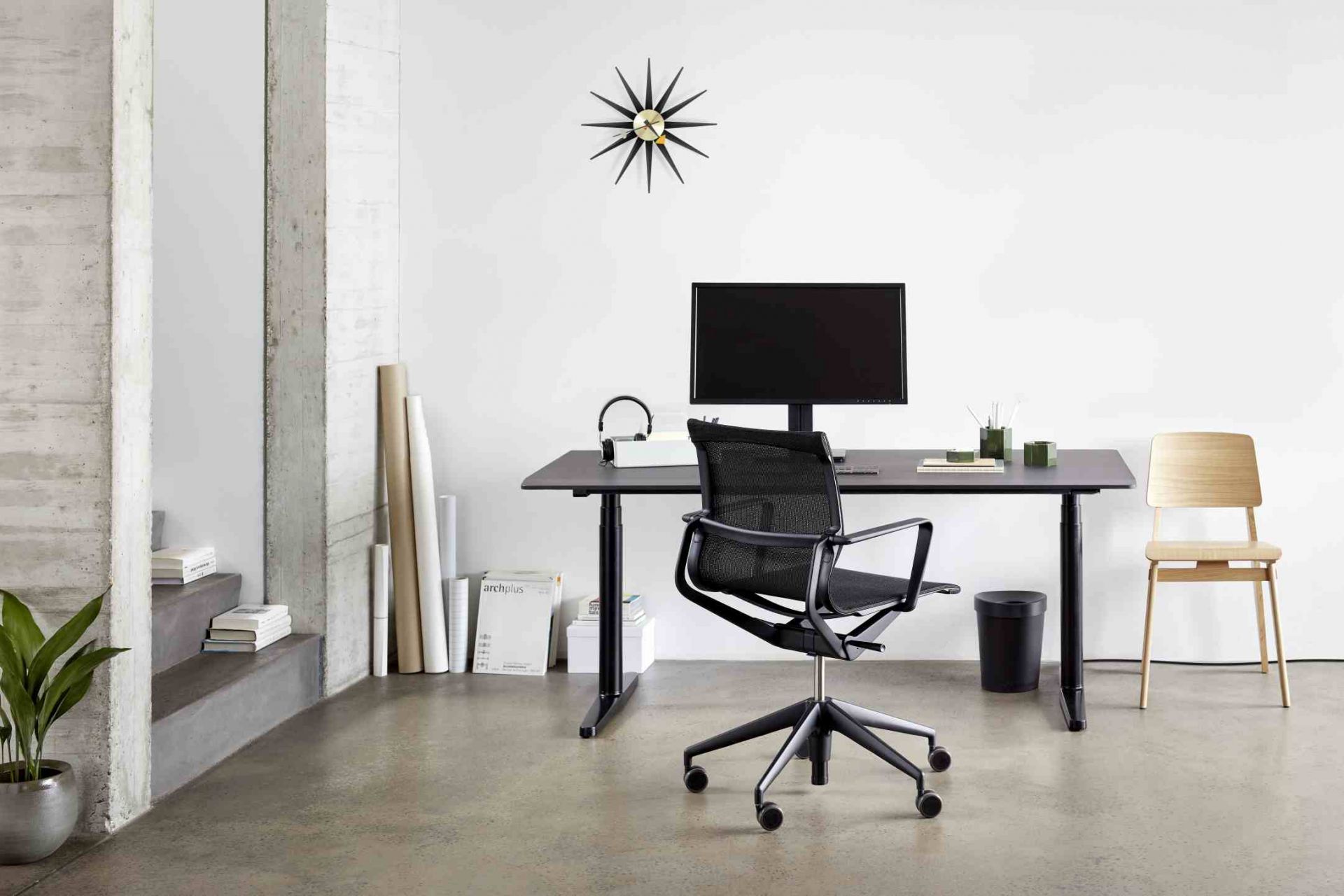 Tyde 2 Sitz - und Stehtisch 160 cm Vitra