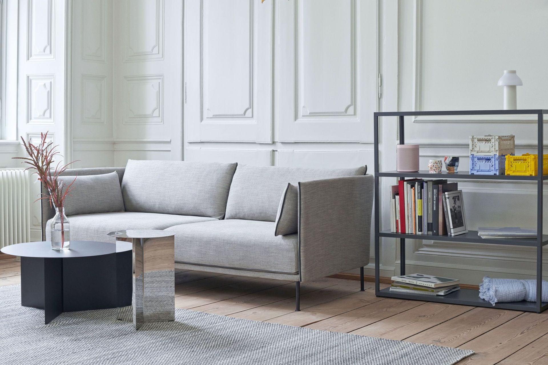 Slit Table Round High Beistelltisch / Couchtisch Hay 