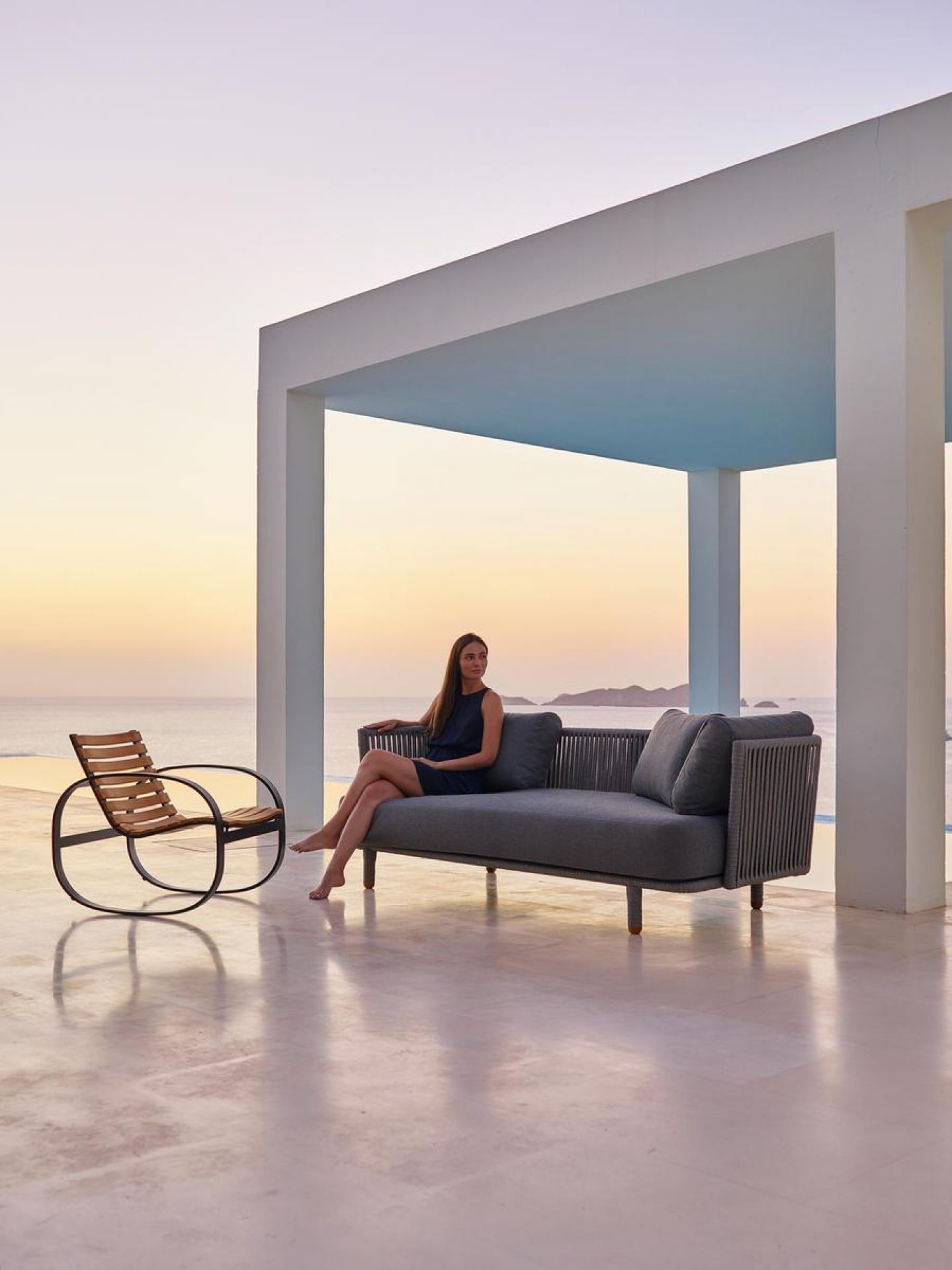 Moments Outdoor 3-Sitzer Sofa Cane-Line